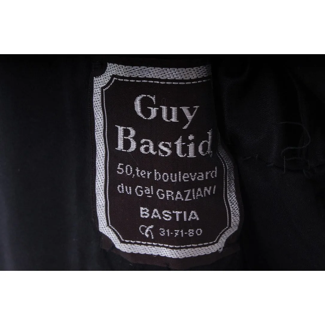 Vintage Pierre Balmain/Guy Bastid Astrakhan Womens M Trench Coat 1970s