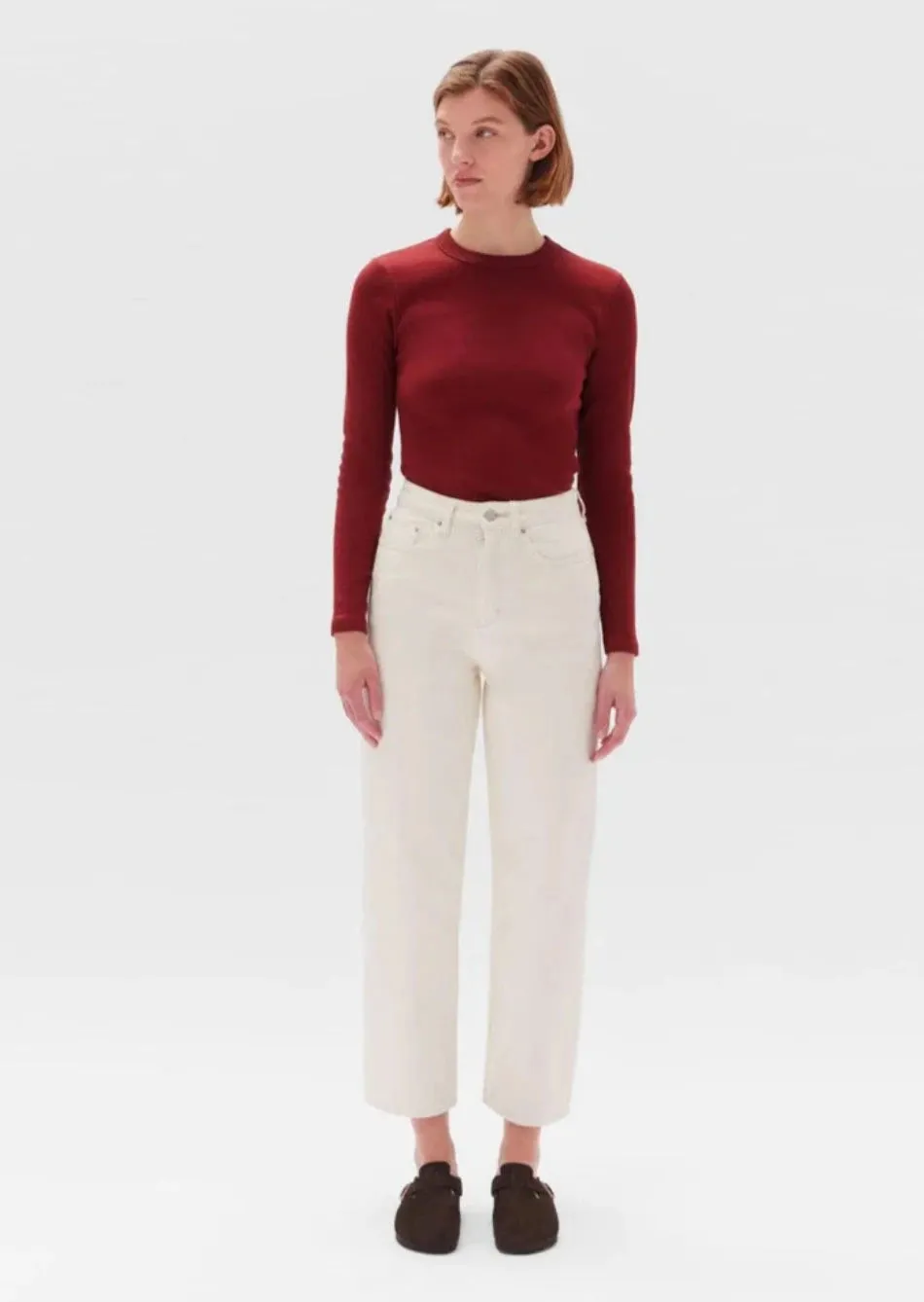 VINTAGE STRAIGHT JEAN ECRU