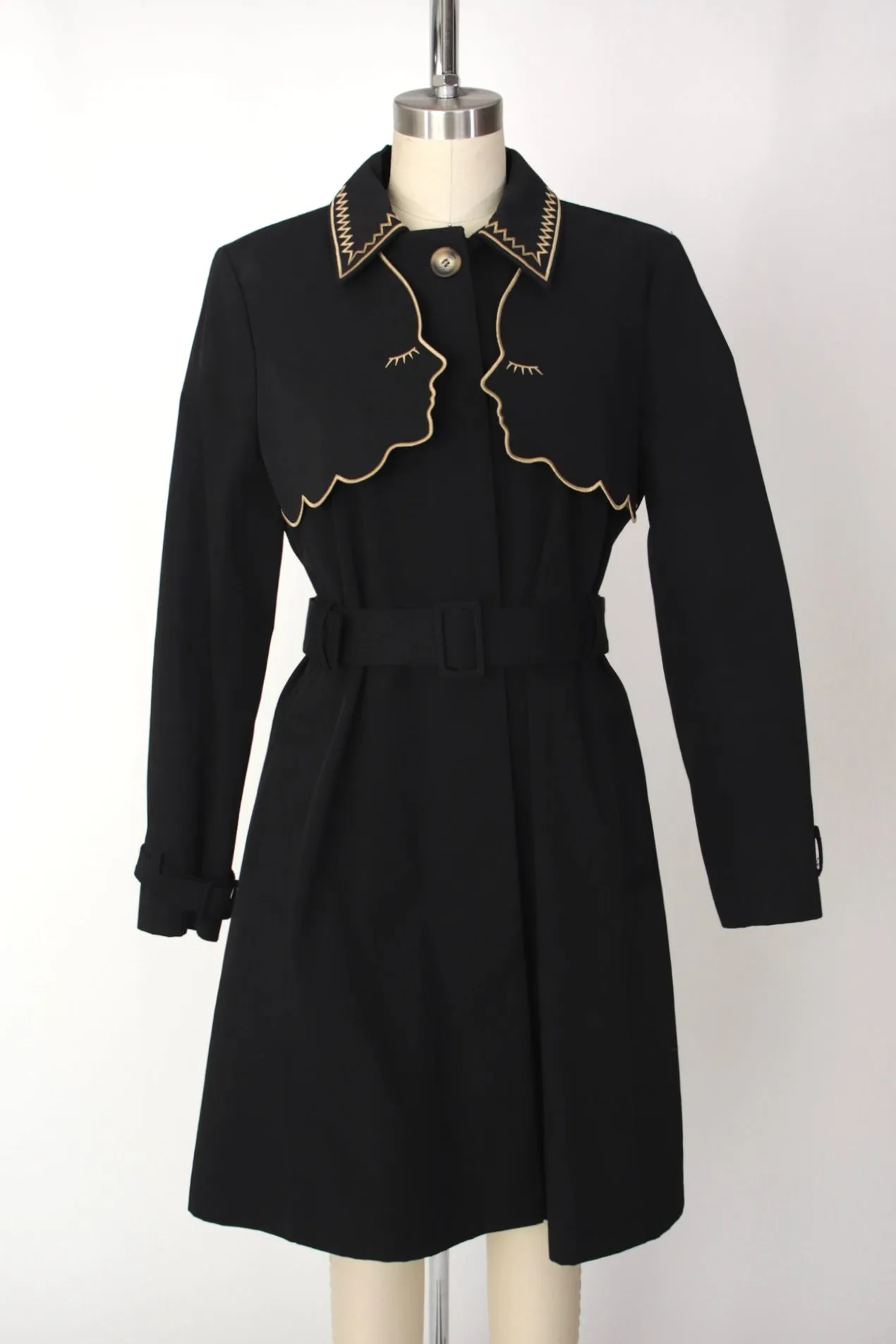Vivetta Embroidered Face Trench