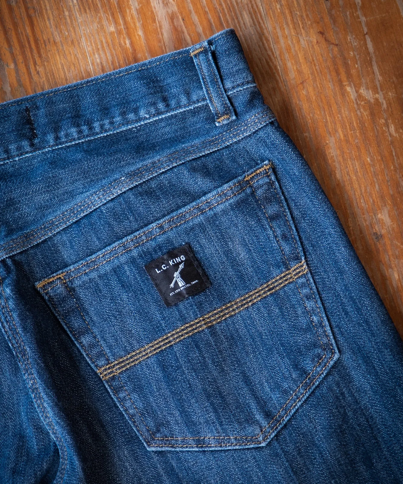 Washed Denim 5 Pocket Jean