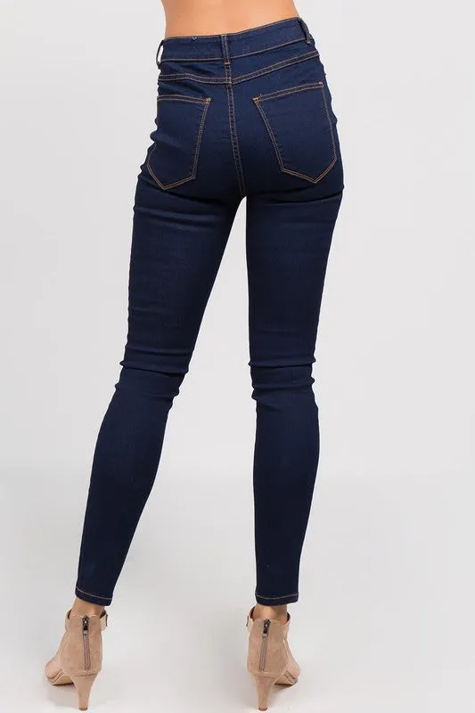 WEST COAST DISTRESSED SKINNY JEANS