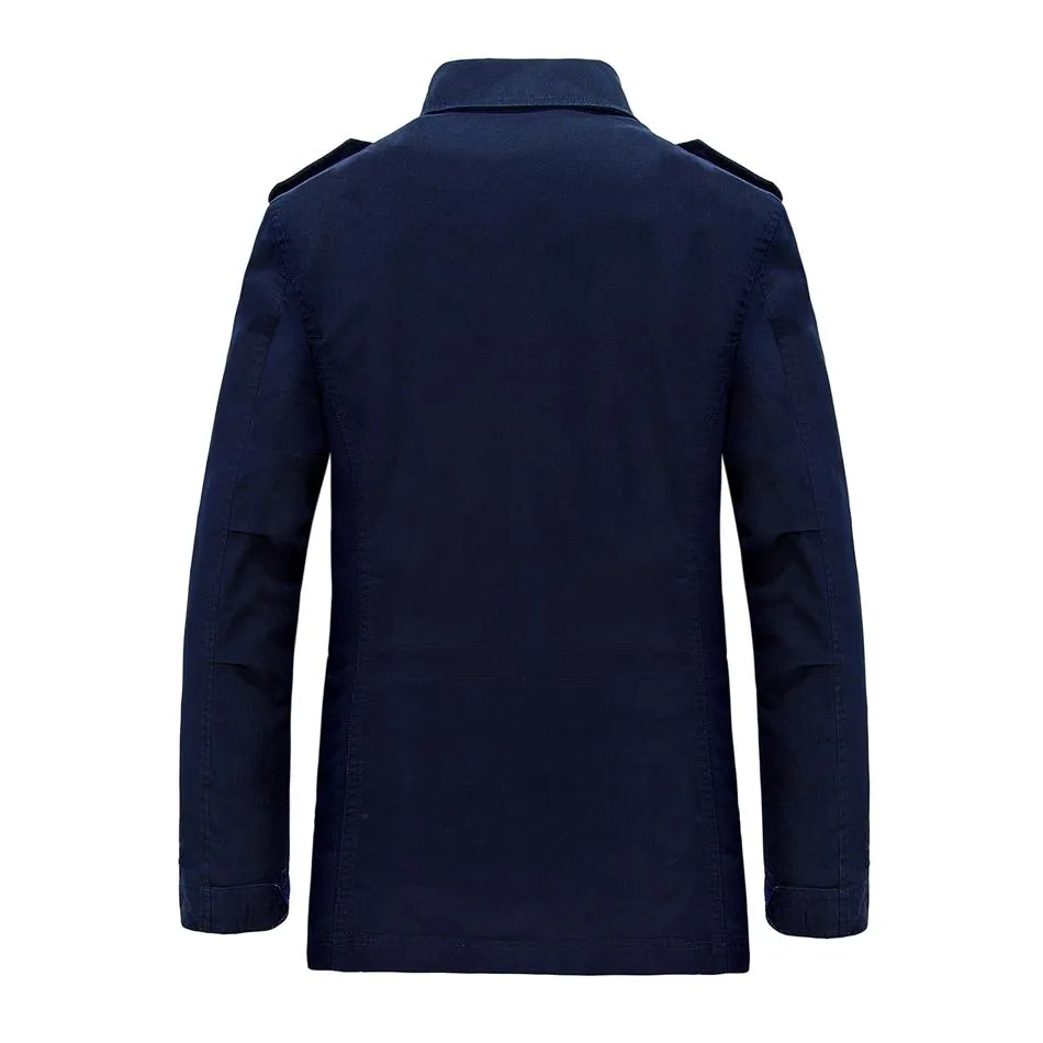 West Louis™ Long Section Fashion Trench Coat