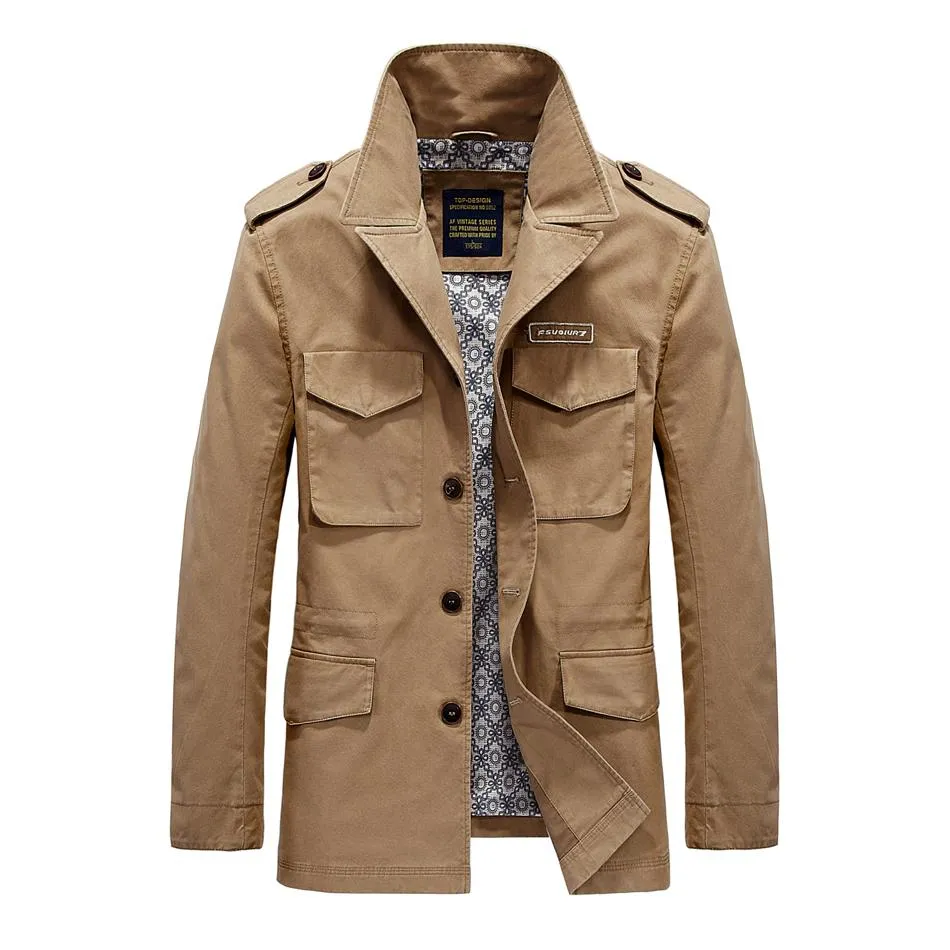 West Louis™ Long Section Fashion Trench Coat