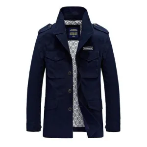 West Louis™ Long Section Fashion Trench Coat