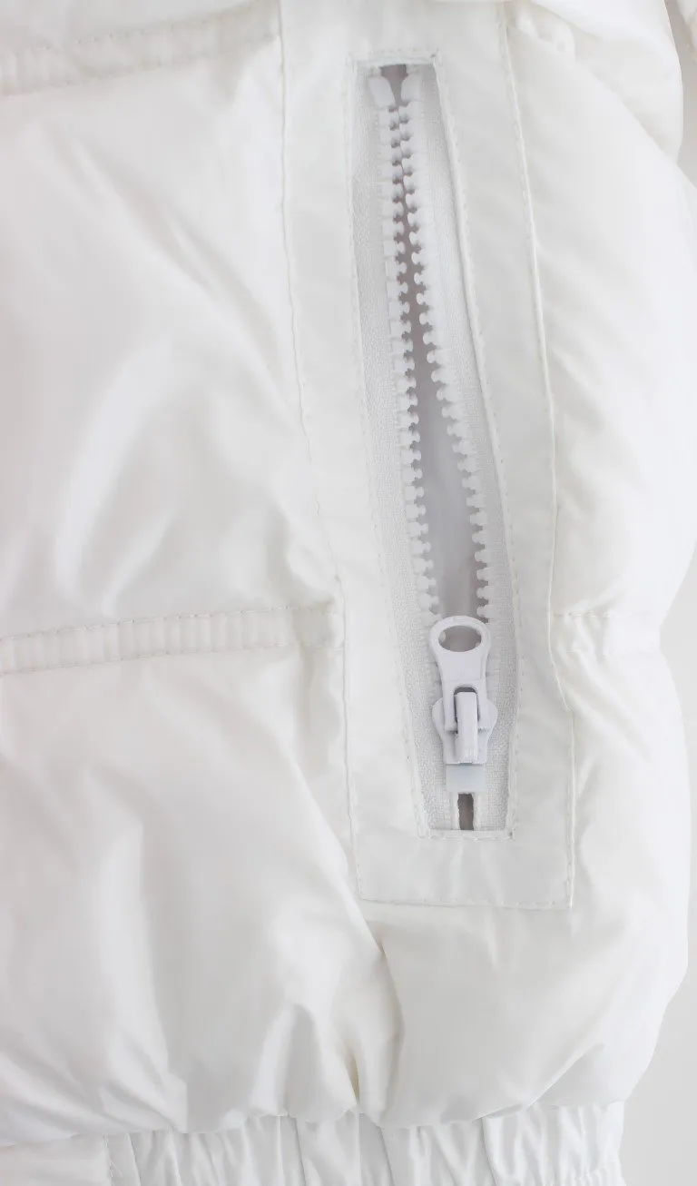 White puffer jacket/vest