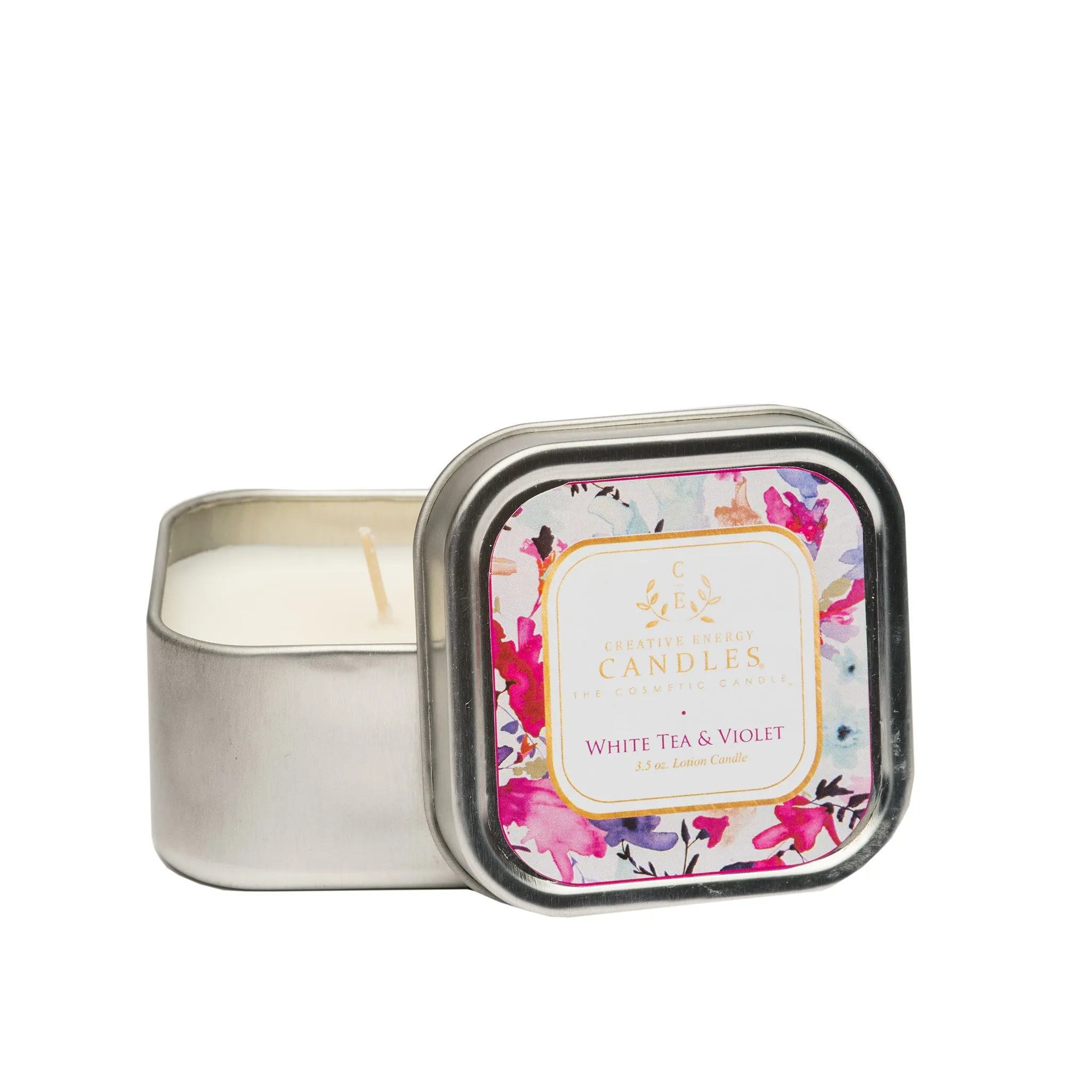 White Tea & Violet Soy Lotion Candle