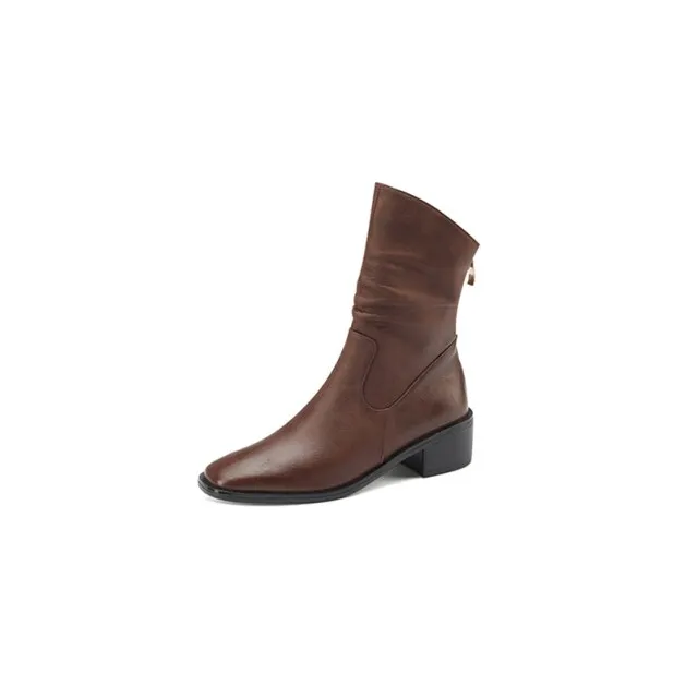 Women Genuine Leather Fashion Boots