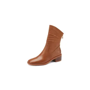 Women Genuine Leather Fashion Boots