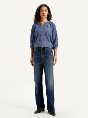 Women's 315 Blue Bootcut Fit High Rise Jeans