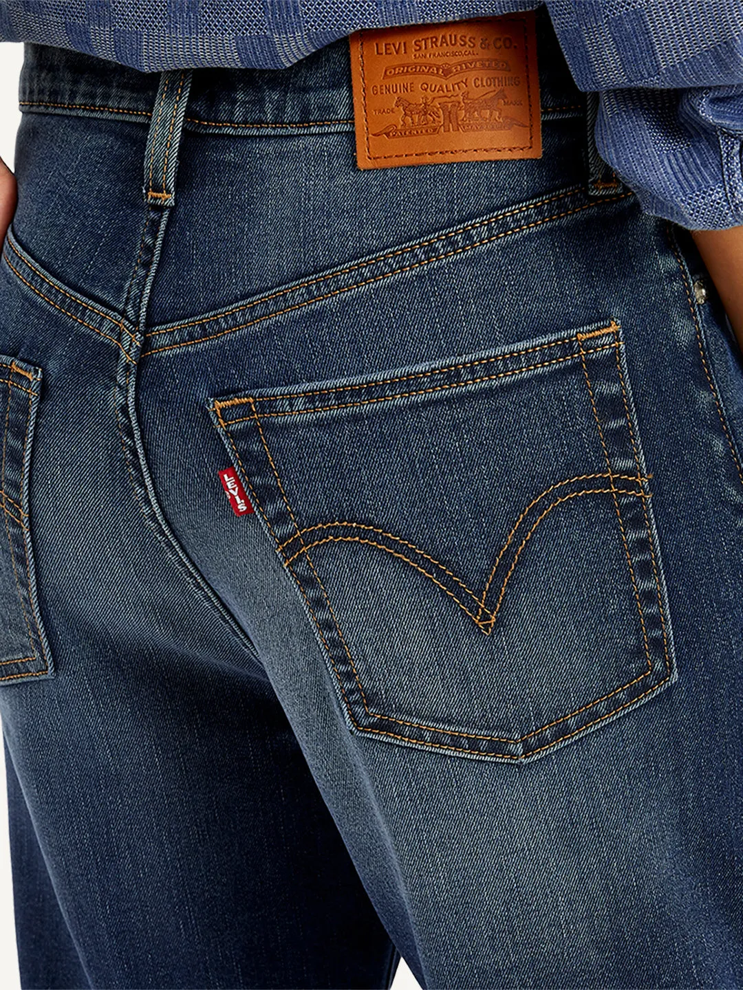 Women's 315 Blue Bootcut Fit High Rise Jeans