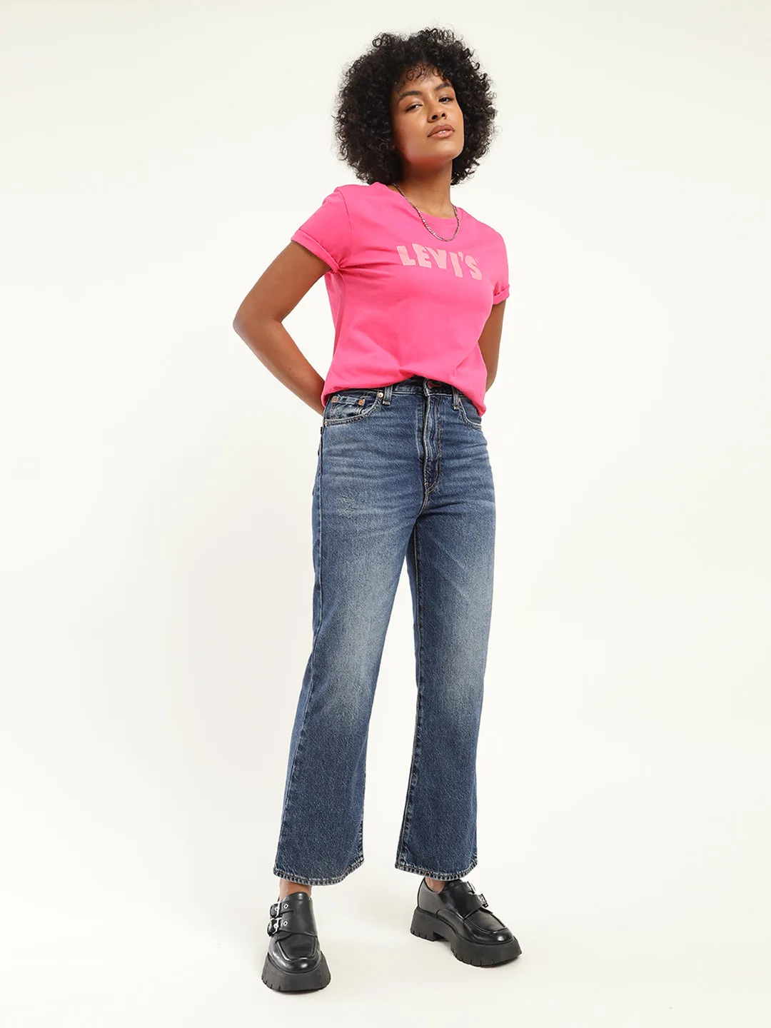 Women's 315 Blue Bootcut Fit High Rise Jeans