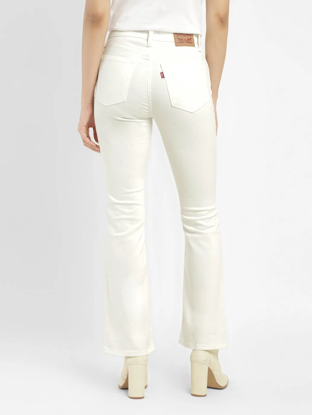 Women's 725 White Bootcut Fit High Rise Jeans