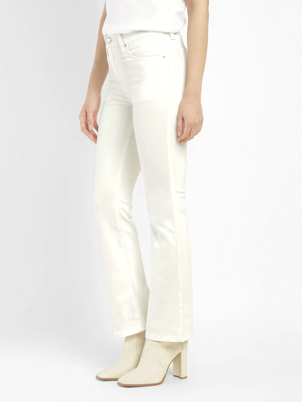 Women's 725 White Bootcut Fit High Rise Jeans