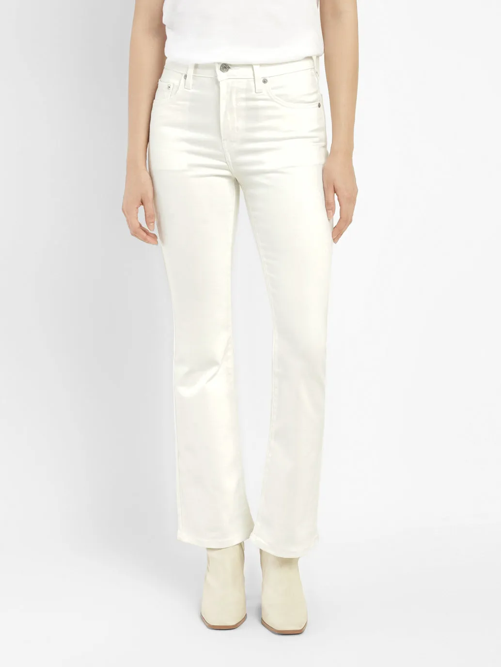 Women's 725 White Bootcut Fit High Rise Jeans