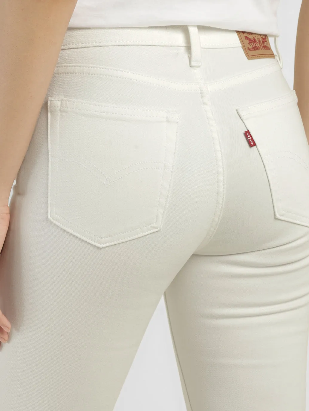 Women's 725 White Bootcut Fit High Rise Jeans
