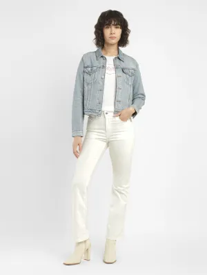 Women's 725 White Bootcut Fit High Rise Jeans