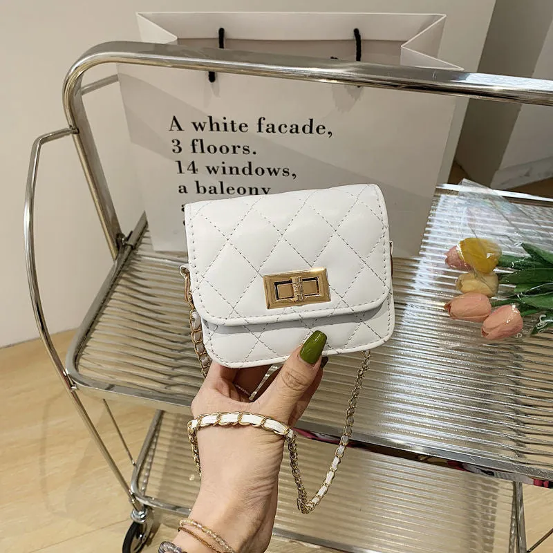 Women's Classic Style Diamond Pattern Chain Fashionable Crossbody Bags