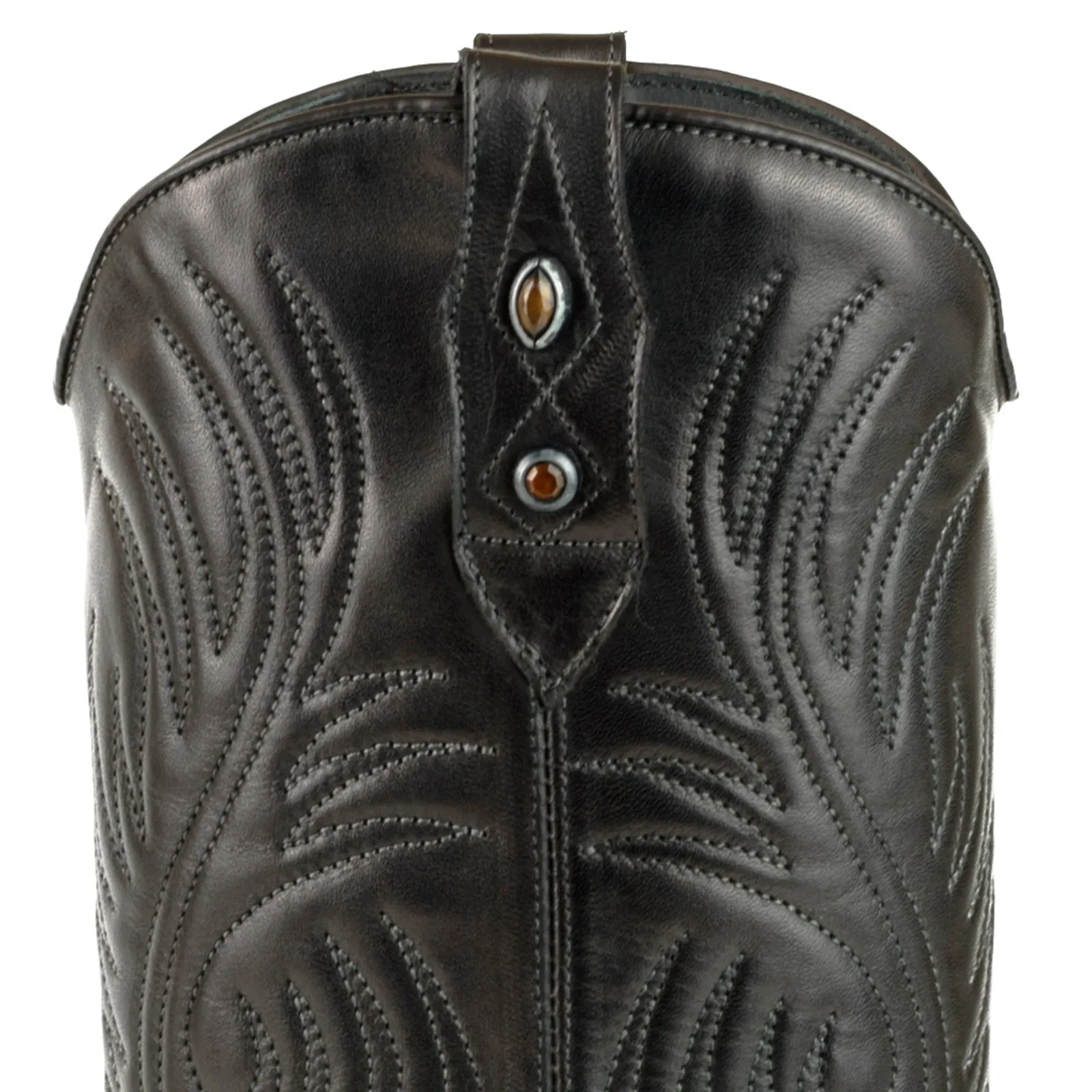 Women's Cowboy Country Western Boots Handmade Black Leather 2536