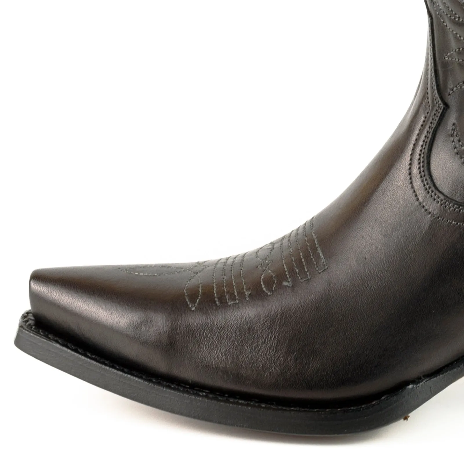 Women's Cowboy Country Western Boots Handmade Black Leather 2536