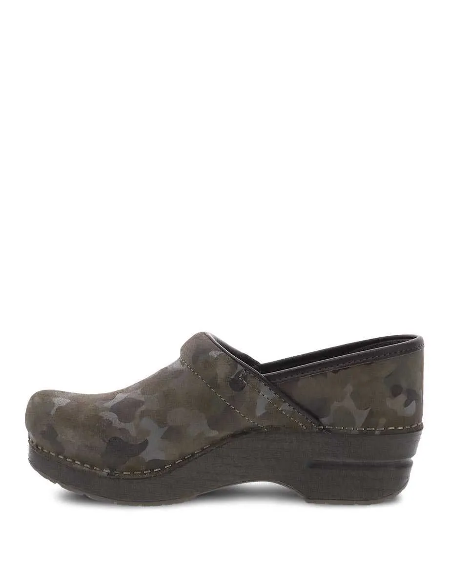 Women's DANSKO | Professional Suede Comfort Clog | Camo
