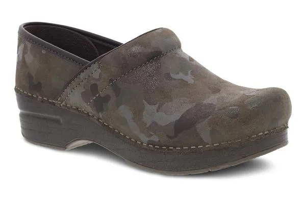 Women's DANSKO | Professional Suede Comfort Clog | Camo