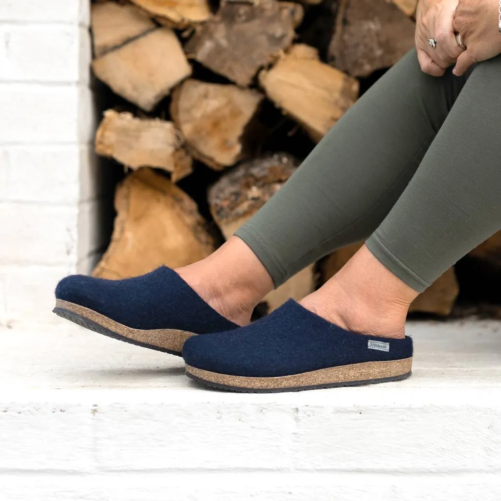 Women's Essenz Wool Clog - Navy