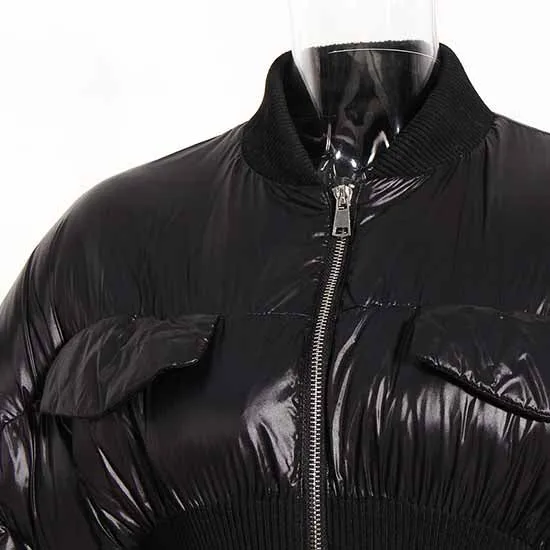 Women's Puffer Jacket Thickened Winter Turtleneck Puffer Parka Coats