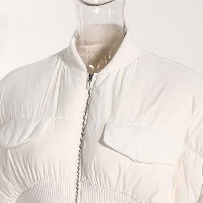 Women's Puffer Jacket Thickened Winter Turtleneck Puffer Parka Coats