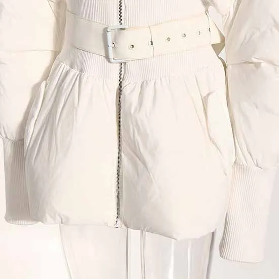 Women's Puffer Jacket Thickened Winter Turtleneck Puffer Parka Coats