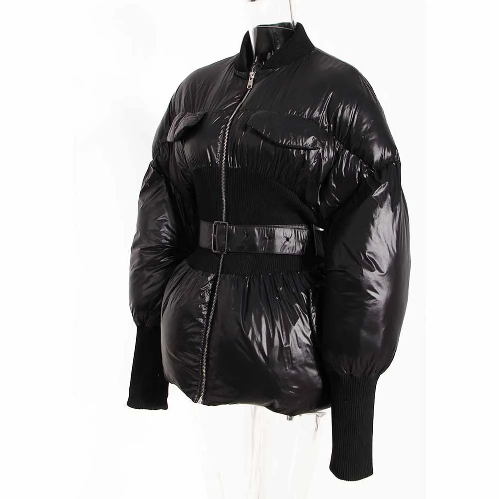 Women's Puffer Jacket Thickened Winter Turtleneck Puffer Parka Coats