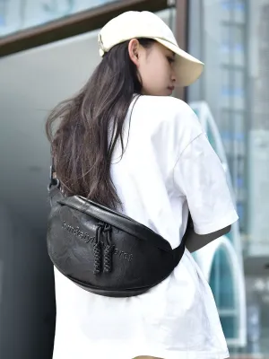 Women's Simple Leisure Chain Black Portable Niche Crossbody Bags