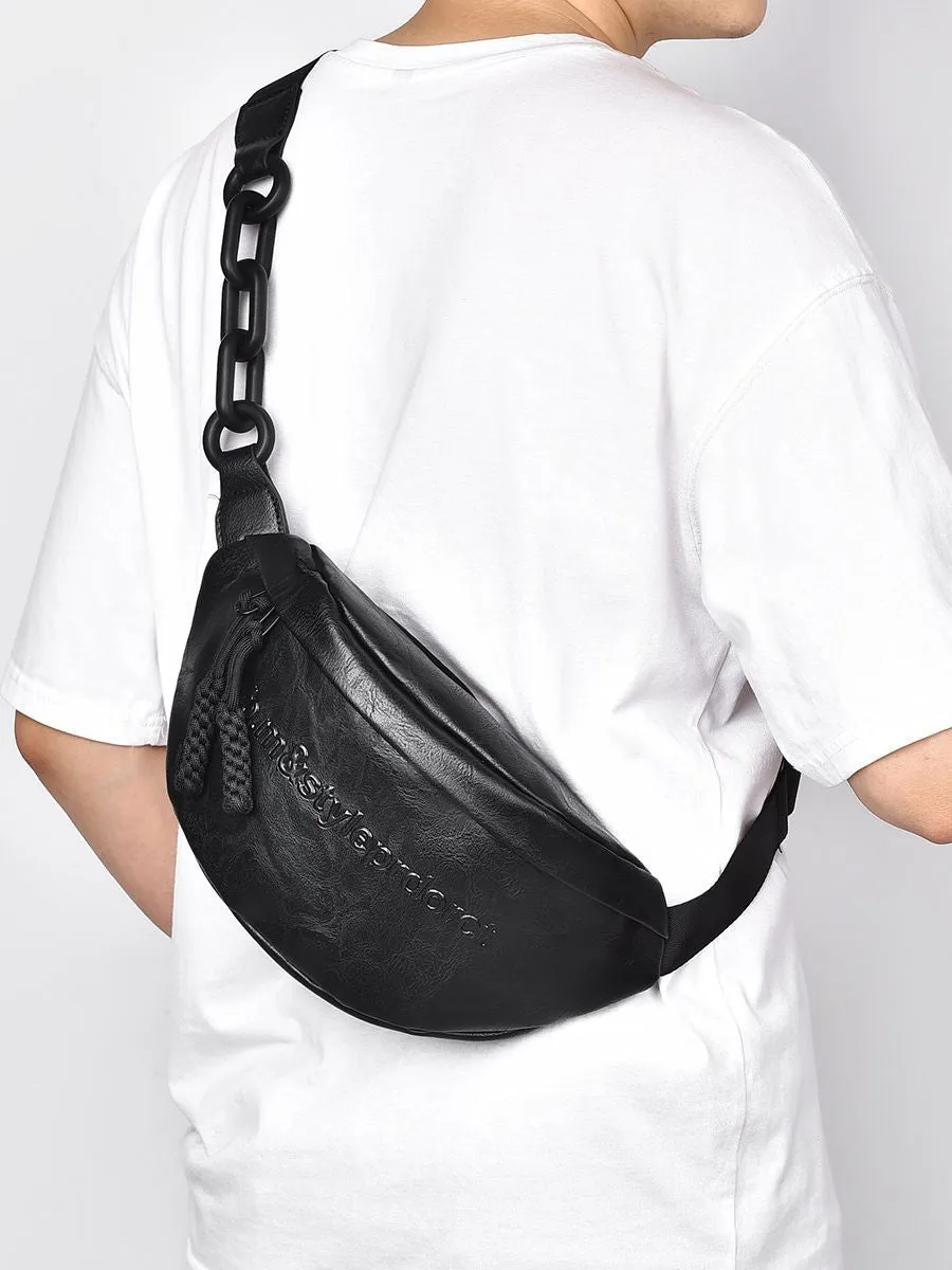 Women's Simple Leisure Chain Black Portable Niche Crossbody Bags