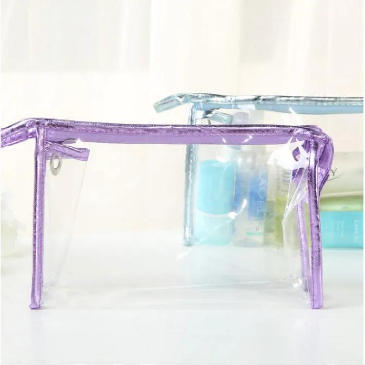 Women's Transparent Hand Fashion Storage Toiletry Cosmetic Bags