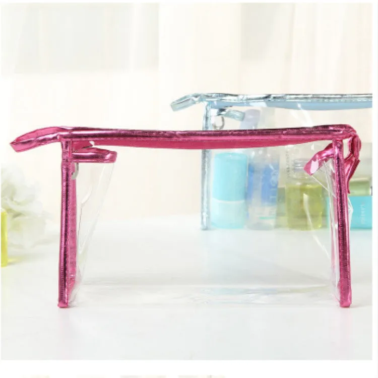 Women's Transparent Hand Fashion Storage Toiletry Cosmetic Bags