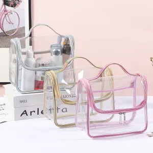 Women's Transparent Portable Simplicity Waterproof Storage Wash Cosmetic Bags