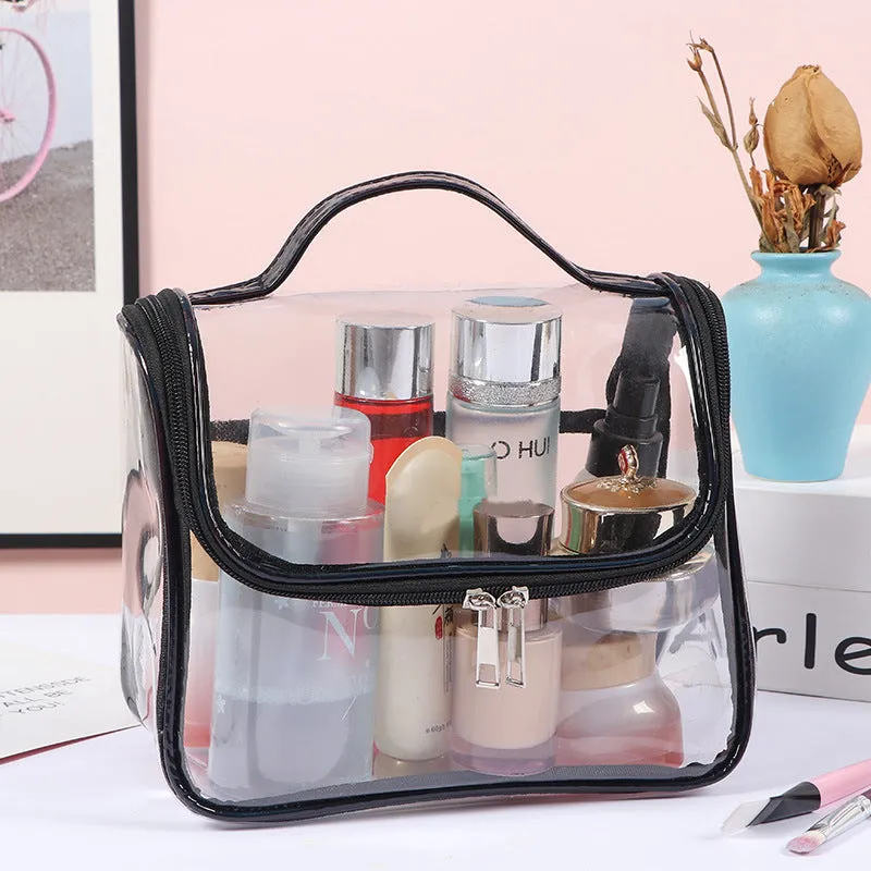 Women's Transparent Portable Simplicity Waterproof Storage Wash Cosmetic Bags