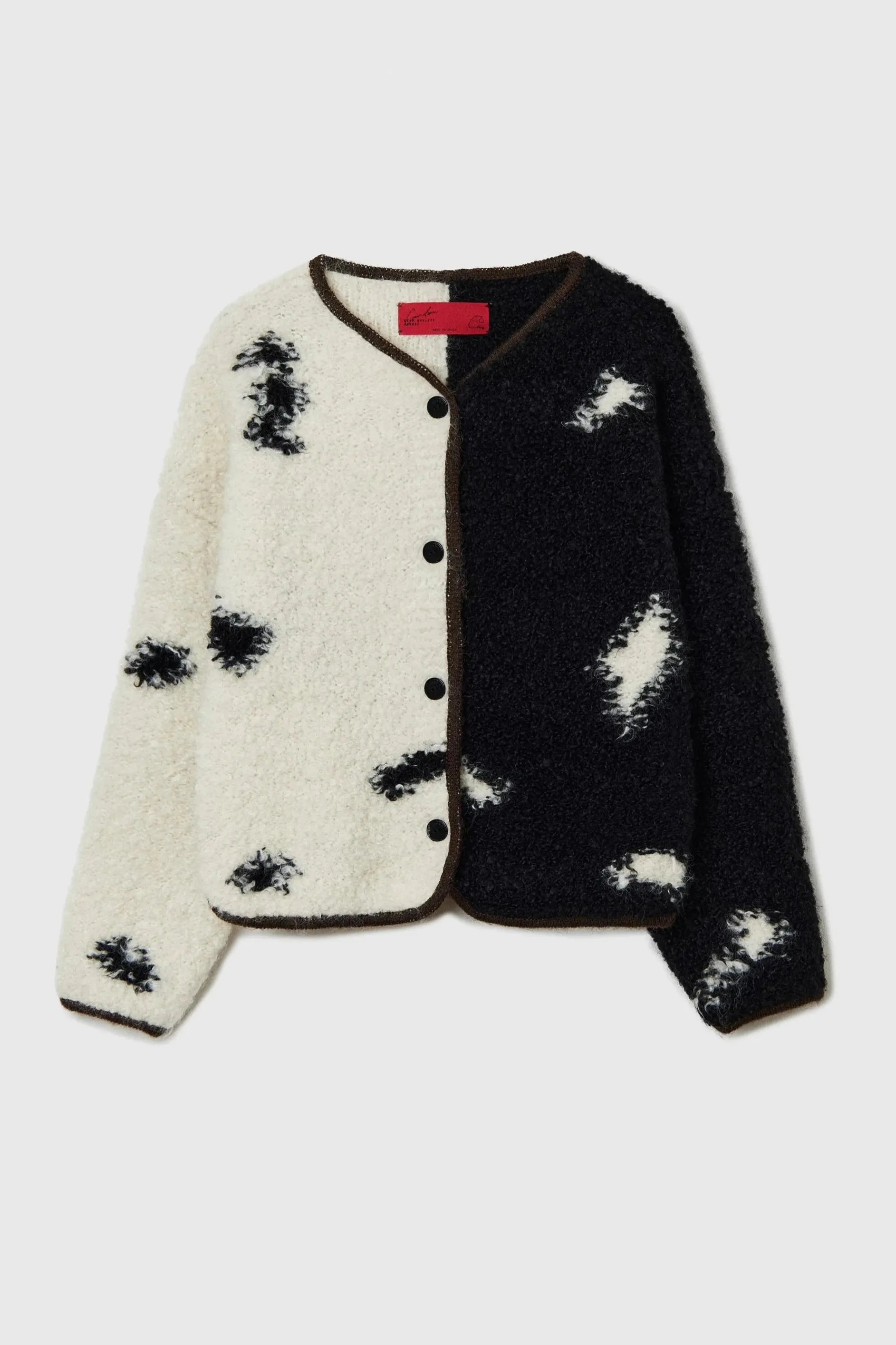 Wool & Mohair Blotch Cardigan