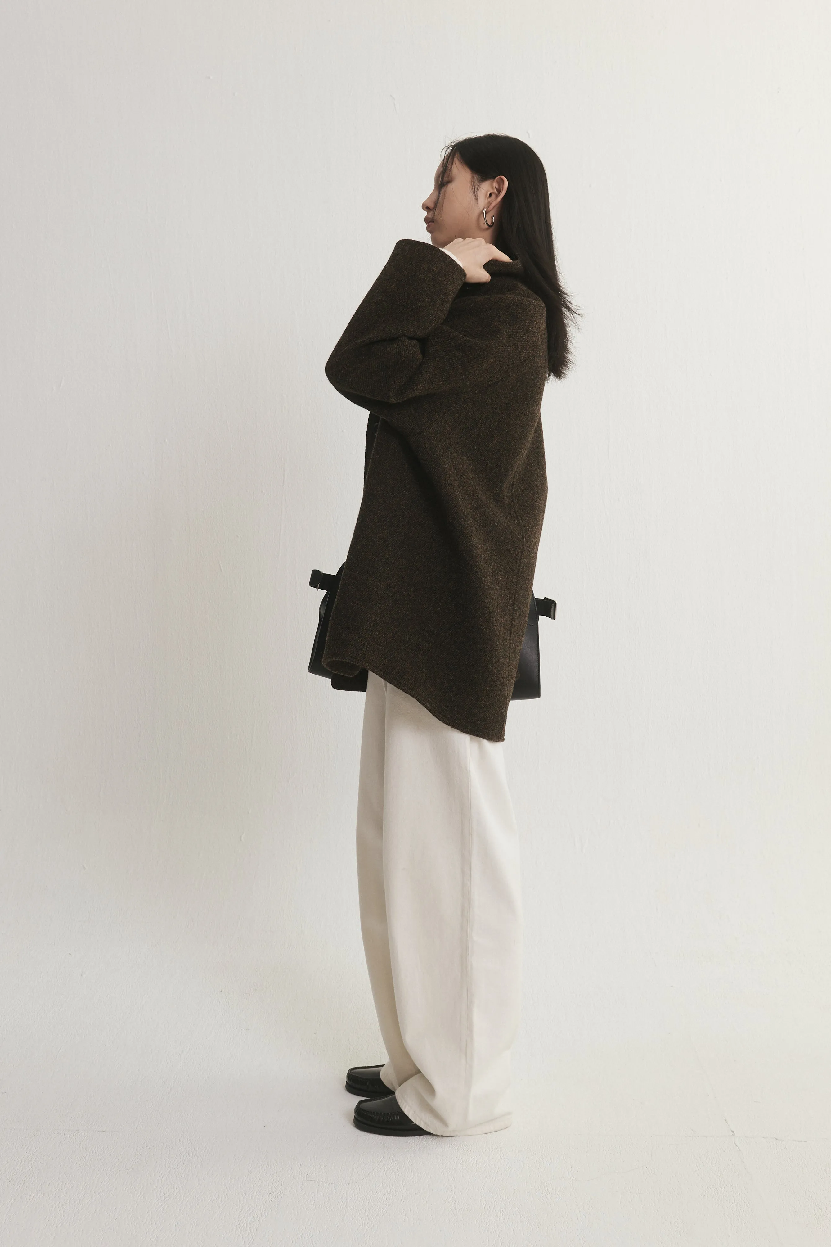 Wool Cocoon Coat