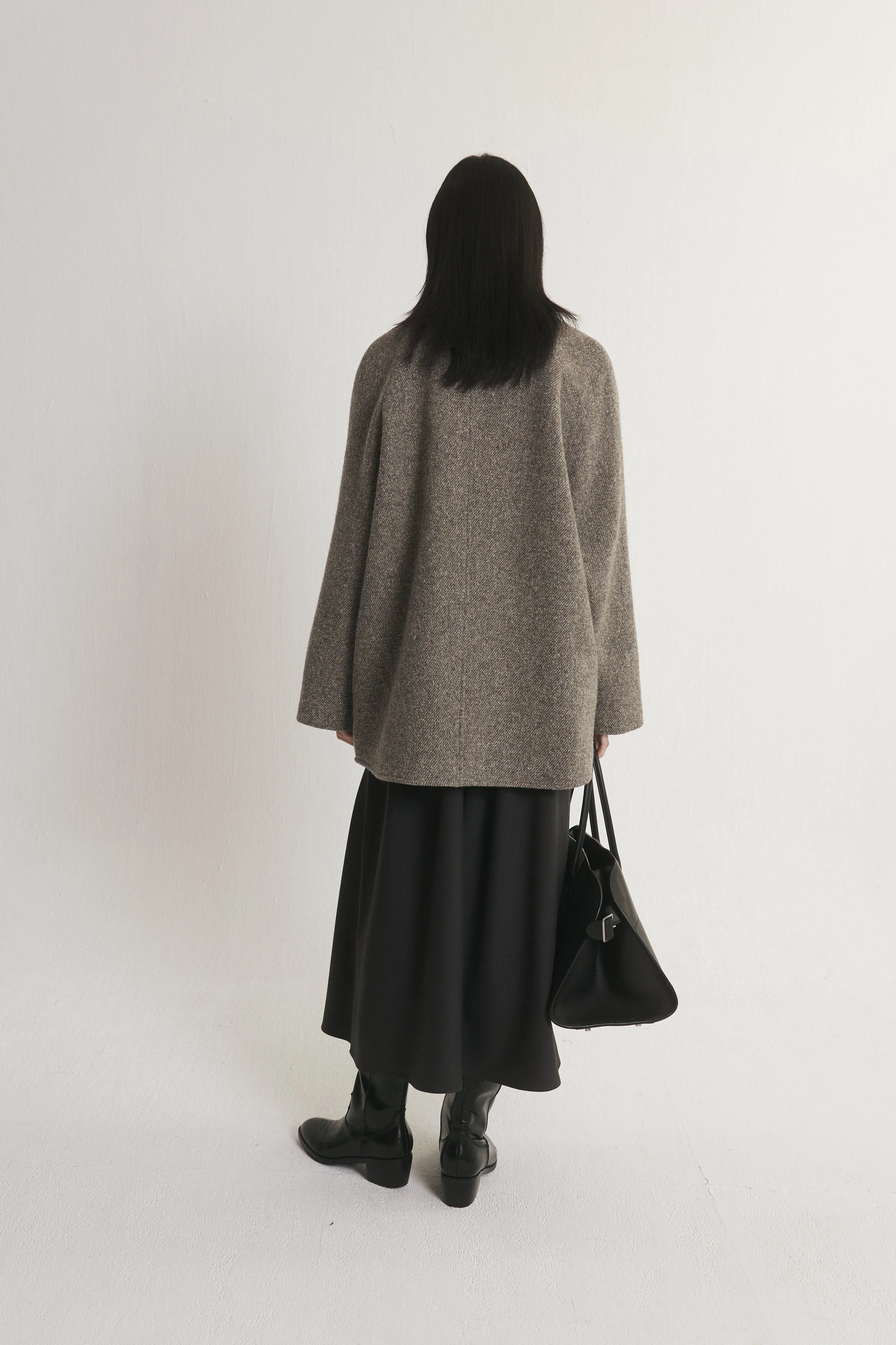Wool Cocoon Coat