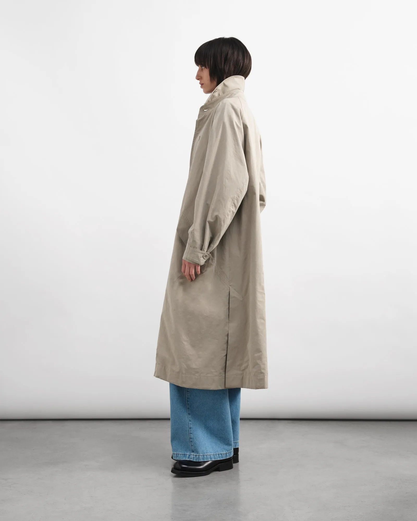 YMC Tyrell Trench Coat Stone
