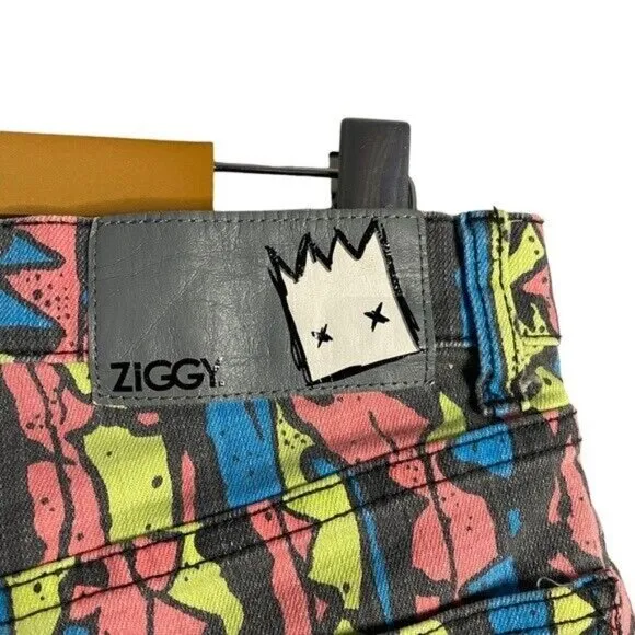 Ziggy.Denim Women's Multicolored High Waisted Mini Denim Shorts