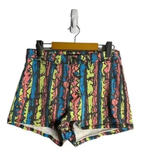 Ziggy.Denim Women's Multicolored High Waisted Mini Denim Shorts