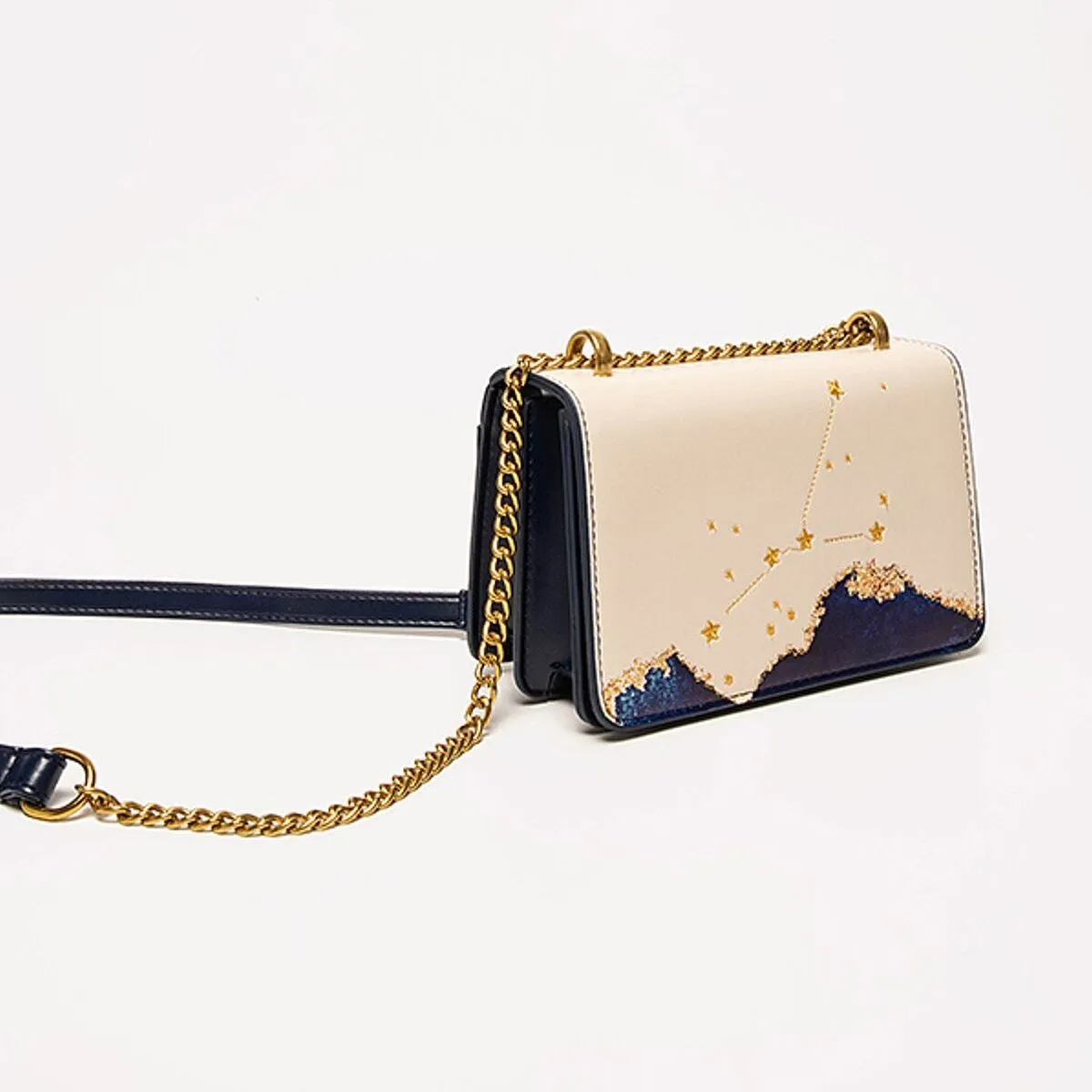 Zodiac Cancer Embroidery Crossbody Bag 